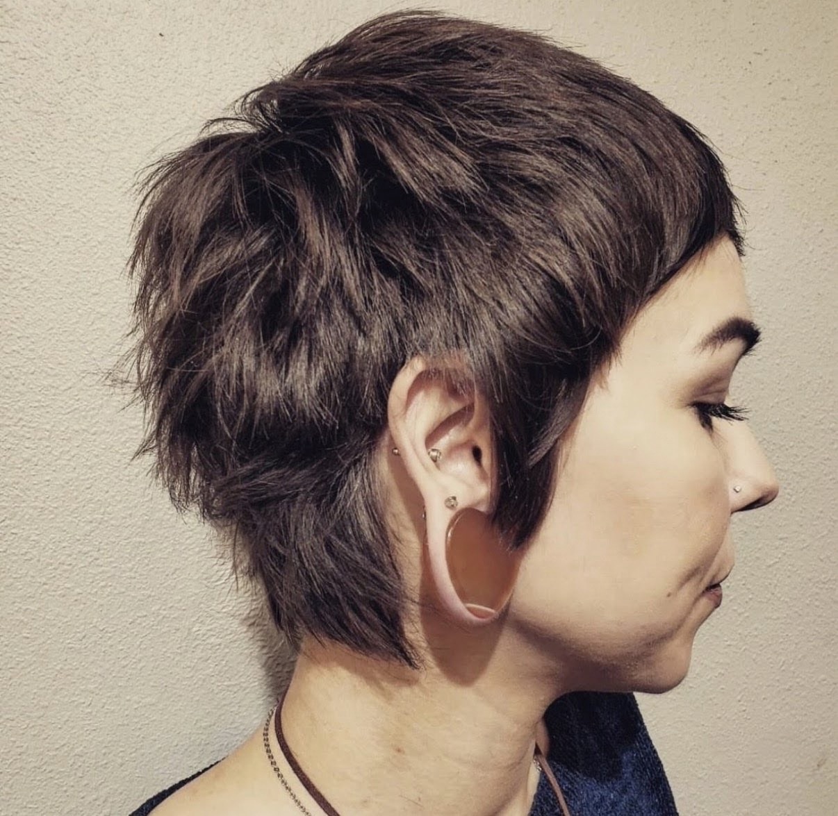 Short textured haircut by Cassidy Saunders